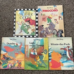 4 Disney classic stories and The Real Mother Goose book